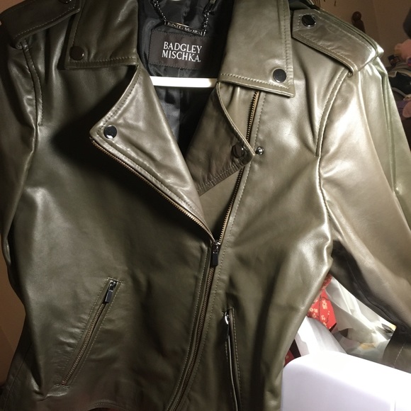 BADGLEY MISCHKA LEATHER JACKET - Picture 3 of 5